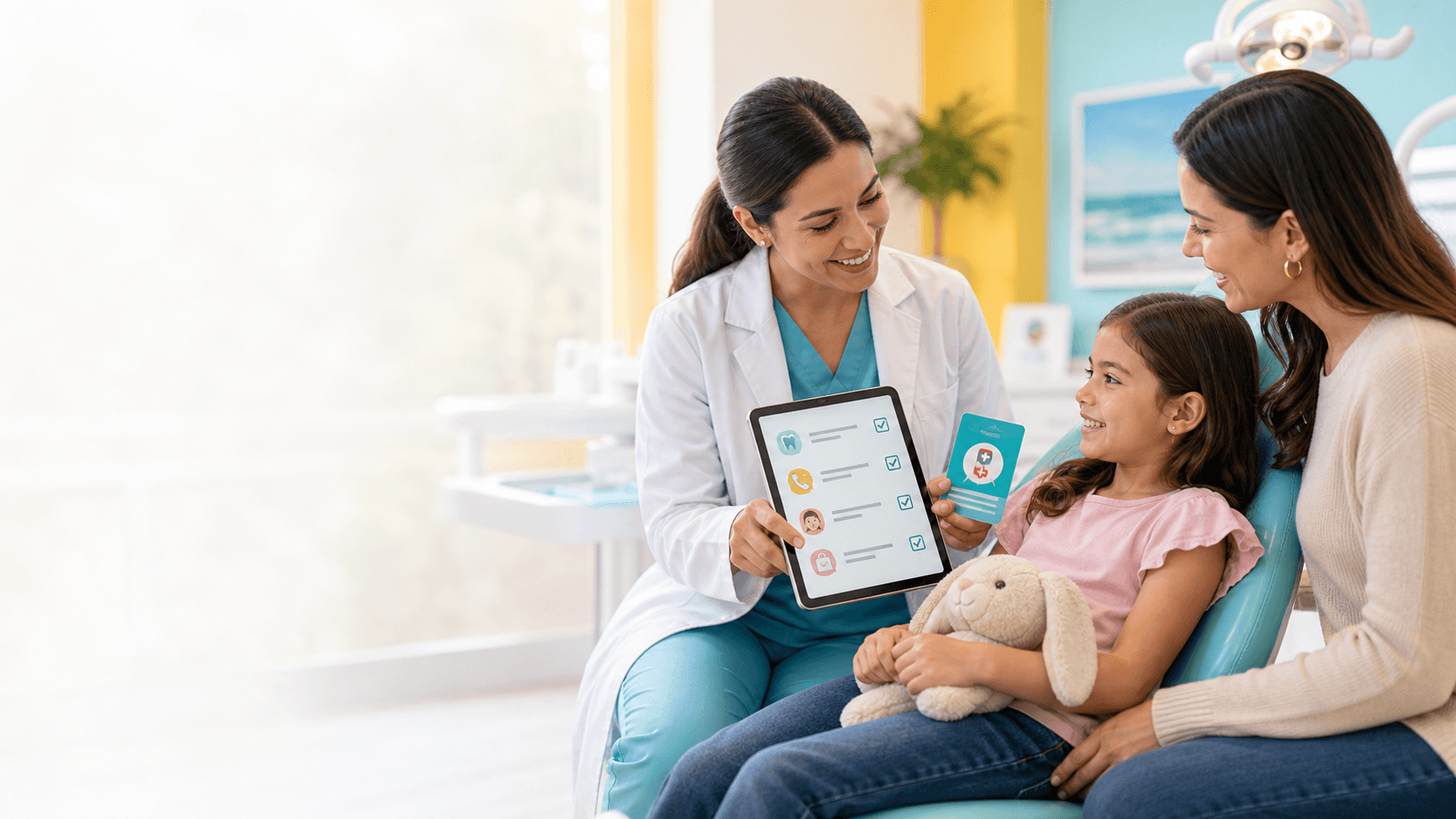 Calm pediatric dental emergency guidance at Kidzy Dental