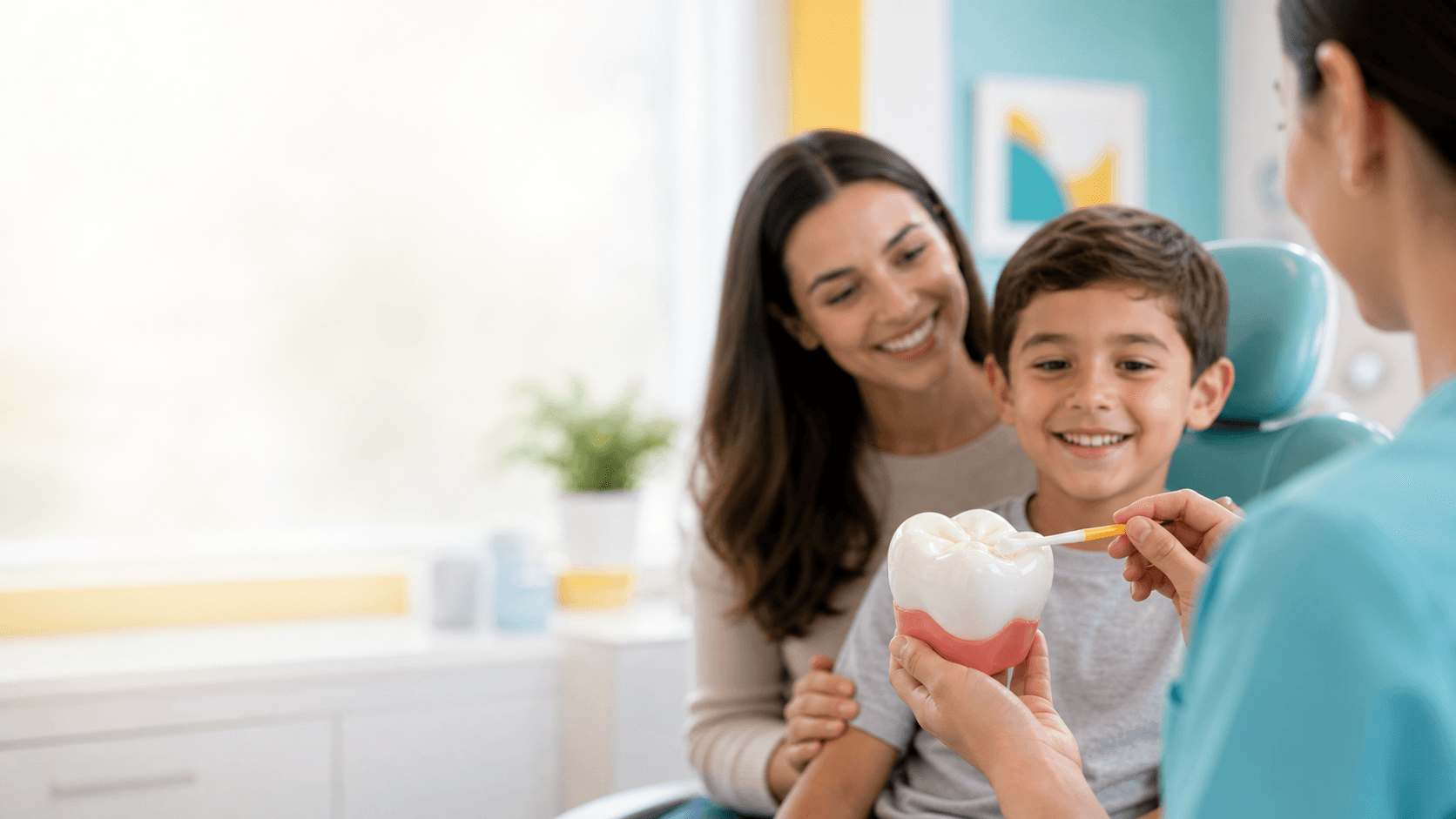 Child-friendly dental sealants consultation at Kidzy Dental