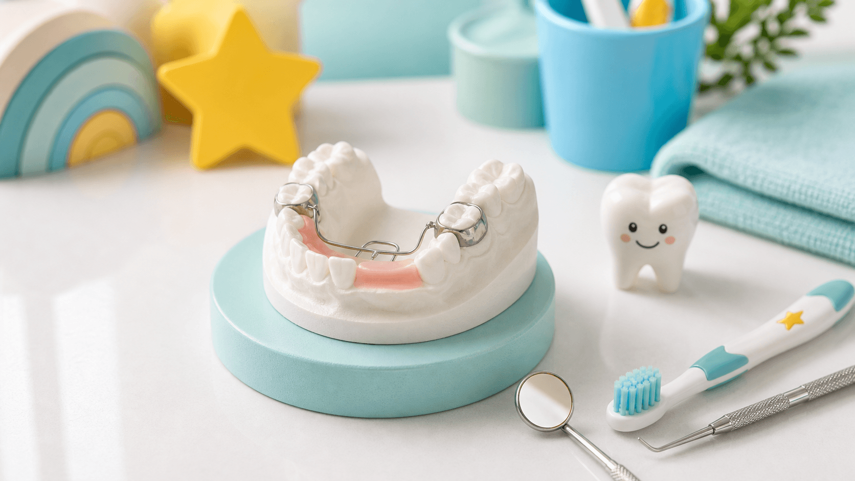 Pediatric space maintainer evaluation at Kidzy Dental